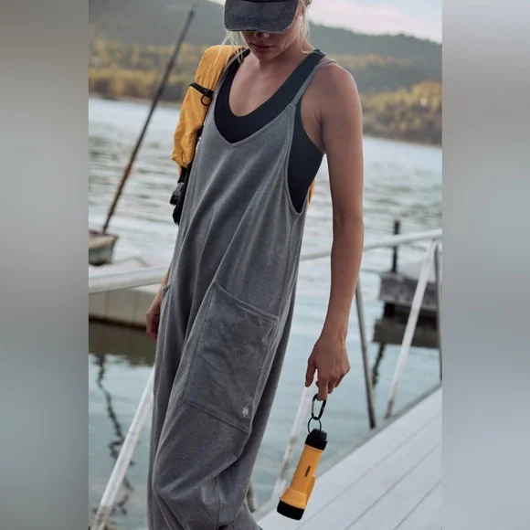 Free People FP Movement Hot Shot Onesie Harem Style Romper Jumpsuit - Picture 2 of 4